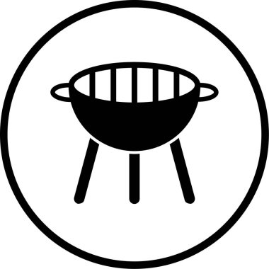 Izgara ikonu vektör illüstrasyonu