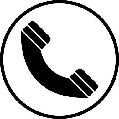 - Telefon. Web simgesi basit illüstrasyon