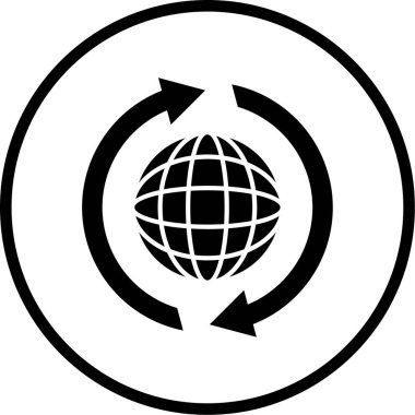 küresel ağ. Basit resimleme