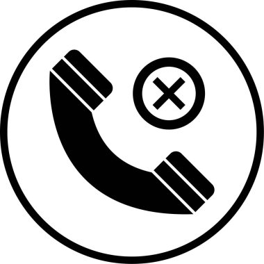 Telefon simgesinin vektör illüstrasyonu