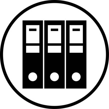 Ofis dizinlerinin vektör illüstrasyonu