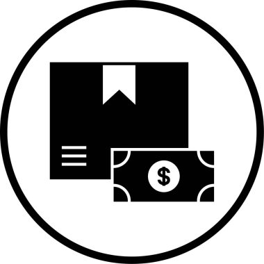 Para için. Web simgesi basit illüstrasyon