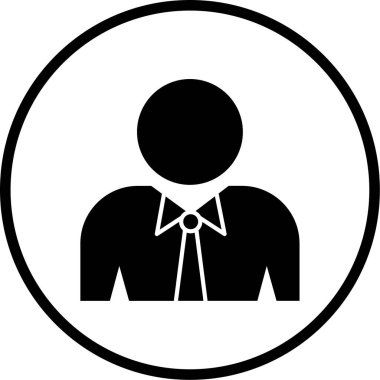 İnsan avatar simgesi vektör simgesi