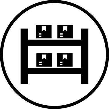 Teslimat. Web simgesi basit illüstrasyon