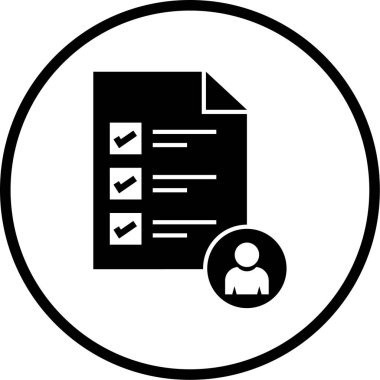 Belge simgesinin vektör illüstrasyonu