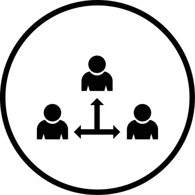 İnsan simgesinin vektör illüstrasyonu