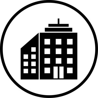 Modern yapı simgesinin vektör illüstrasyonu