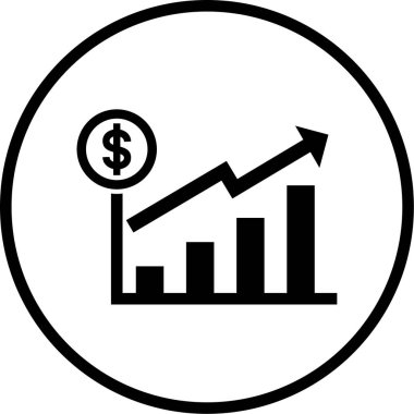 iş grafiği simgesi, vektör illüstrasyonu