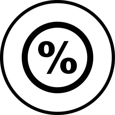 simge vektör çizim yüzde işareti