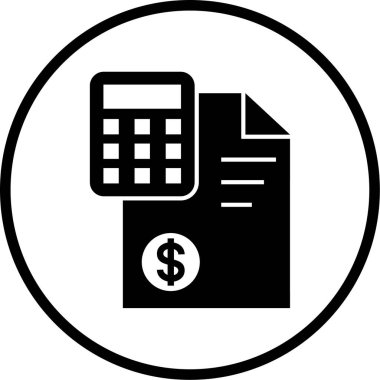 bankacılık ve finans hattı vektör simgesi