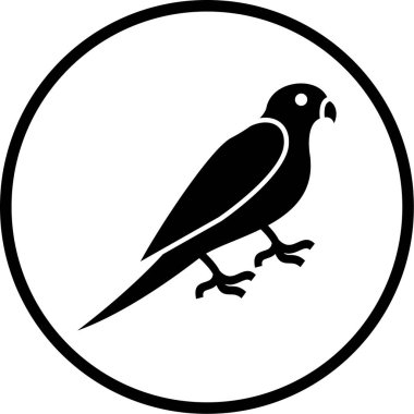 Kuş. Web simgesi basit illüstrasyon