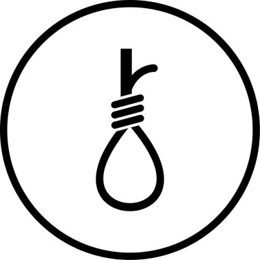 Bir ip simgesinin vektör illüstrasyonu