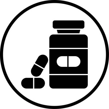 hapları düz simgesi, vektör çizim