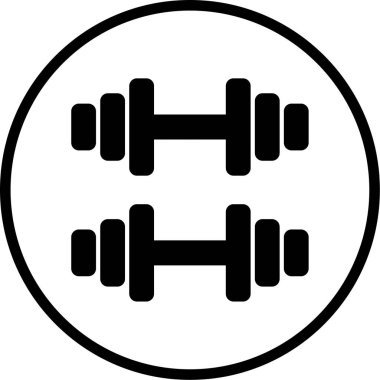 dambıl simgesinin vektör çizimi