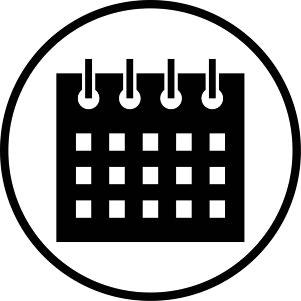 Kalender Icon Vektor Illustration Design — Stockvektor