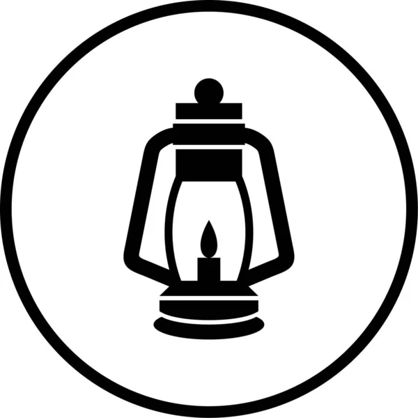 Lampa Ilustracja Wektora Ikony Internetowej — Wektor stockowy