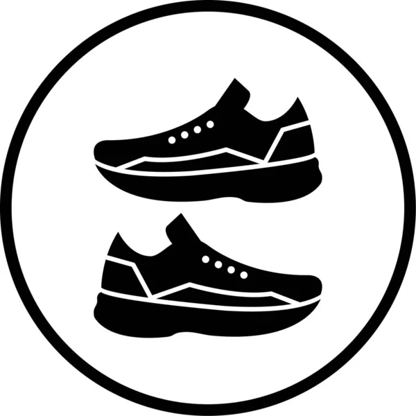 Vector Illustration Sport Shoes Icon — Archivo Imágenes Vectoriales