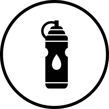 Kişisel ve ticari kullanım için su şişesi simgesi