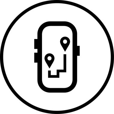 GPS haritası. Basit tasarım