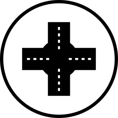 Modern siyah simgenin vektör illüstrasyonu