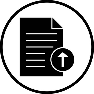 Belge. Web simgesi basit illüstrasyon