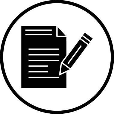 belge simgesi, vektör çizimi