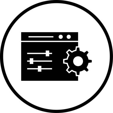 Ayarlama. Web simgesi basit tasarım
