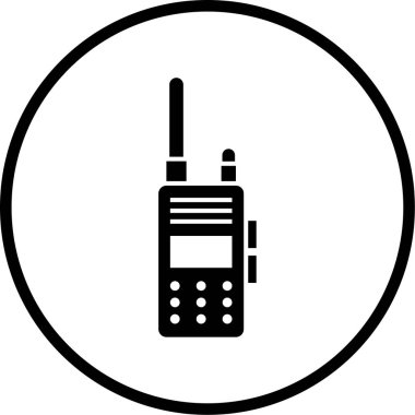 Bir telefon simgesinin vektör illüstrasyonu