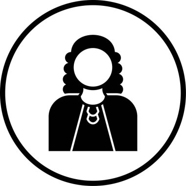 Kadın simgesinin vektör illüstrasyonu