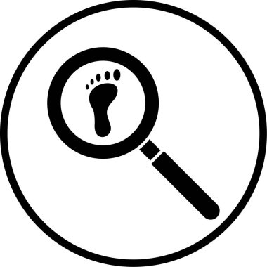 Büyütme Cam Simgesi Moda Biçiminde İzole Arkaplan