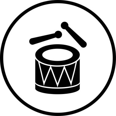 davul. Web simgesi basit tasarım