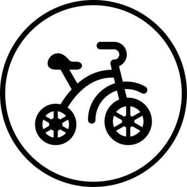 bisiklet ikonu vektör illüstrasyonu