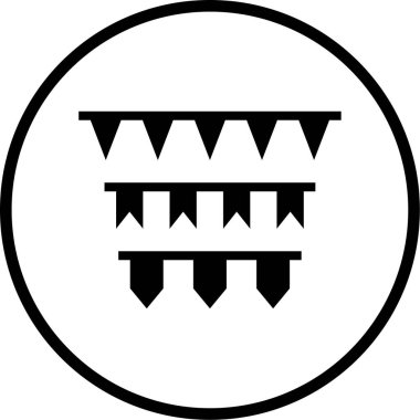 Güzel bir simgenin vektör illüstrasyonu