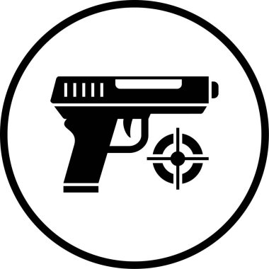 Modern siyah simgenin vektör illüstrasyonu