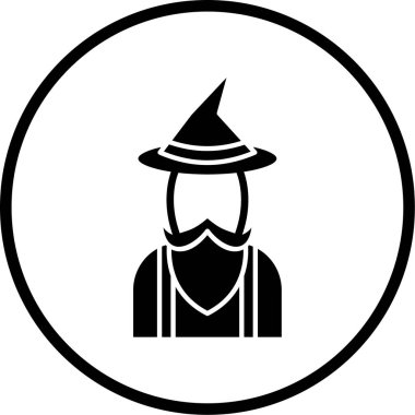 Bir insan simgesinin vektör illüstrasyonu