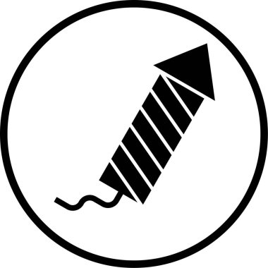 Bir roket simgesinin vektör çizimi