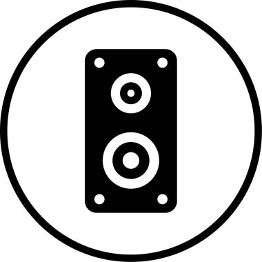 Müzik. Web simgesi basit illüstrasyon