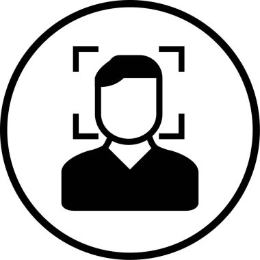 kullanıcı. Web simgesi basit illüstrasyon