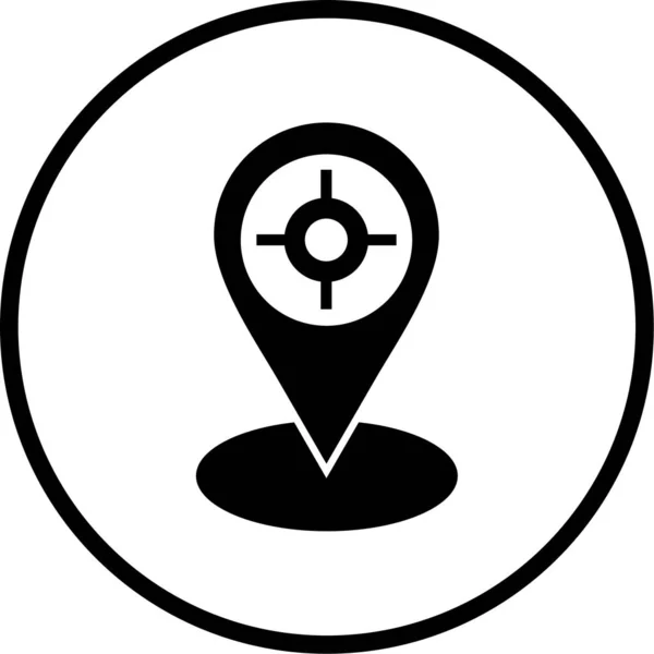 Location Web Icon Simple Illustration — Stock Vector