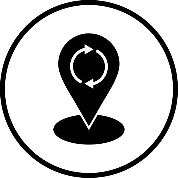 Locatie Pin Vector Pictogram — Stockvector