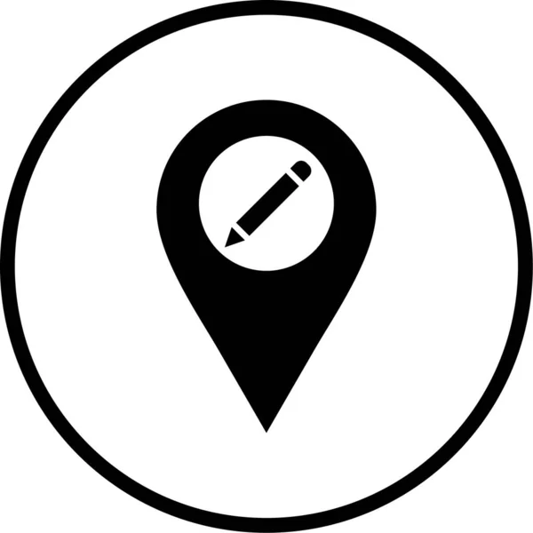 Locatiemarkering Pictogram Vectorillustratie — Stockvector