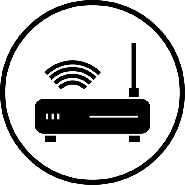 Vector Icon Router Wifi — 스톡 벡터