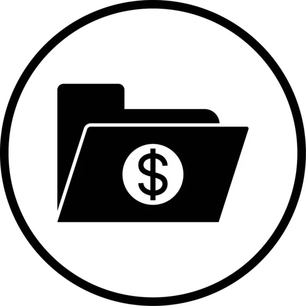 Dollaro Icona Web Semplice Illustrazione — Vettoriale Stock