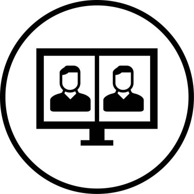 İş ve finans simgesinin vektör illüstrasyonu