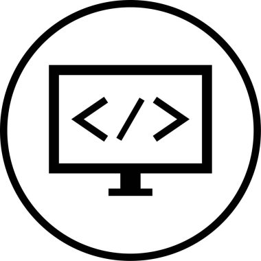 vektör lcd simgesi illüstrasyonu