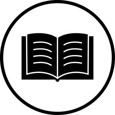 kitap simgesi vektör illüstrasyonu
