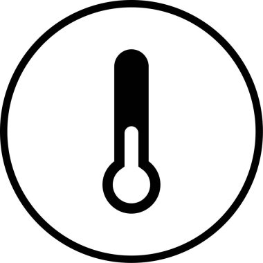 Termometre. Web simgesi basit tasarım
