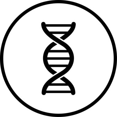 DNA simgesi vektör illüstrasyonu