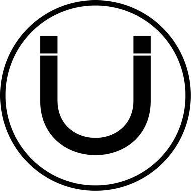 Mıknatıs Web simgesi basit illüstrasyon