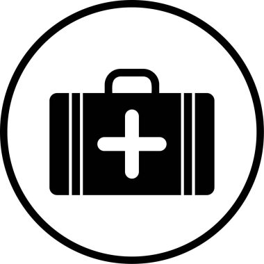 Modern hastane simgesinin vektör illüstrasyonu